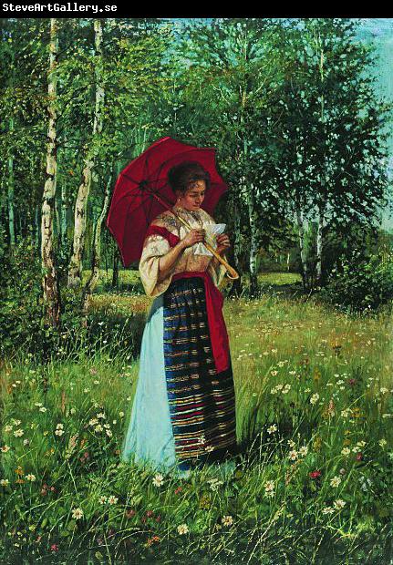 Nikolay Bogdanov-Belsky In reading the letter